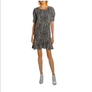 JOIE | Angeni Leopard Print Puff Mini Dress size S